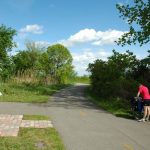 Sur la piste cyclable Soulanges