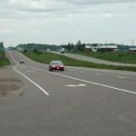 Vierspurige Autobahn