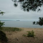 Lake Superior Strand in der Morgenkälte