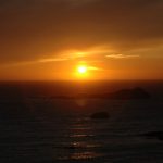 Sonnenuntergang im Harris Beach State Park, Brookings, OR