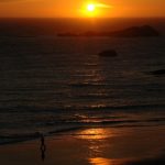 Sonnenuntergang im Harris Beach State Park, Brookings, OR