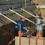 Arbeiten am Frostriegel