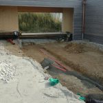 Rinnen für den Mergelplatz