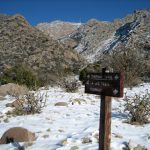 Towards La Luz Trail which goes all the way to the top