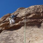 Climbing Upper Wall of The Cat (5.9)